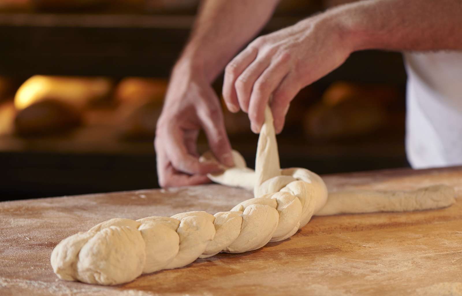 Teigherstellung - frisches Brot