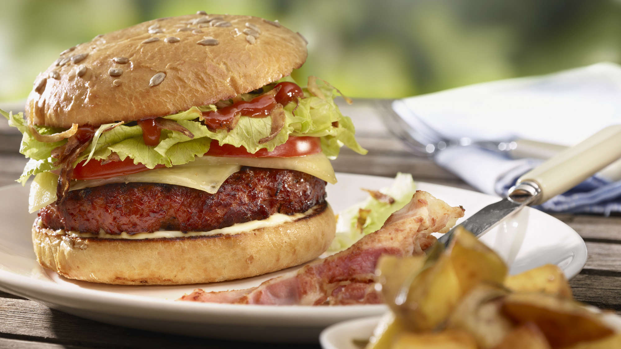 The original beefburger, straight from the grinder.      Beefburger