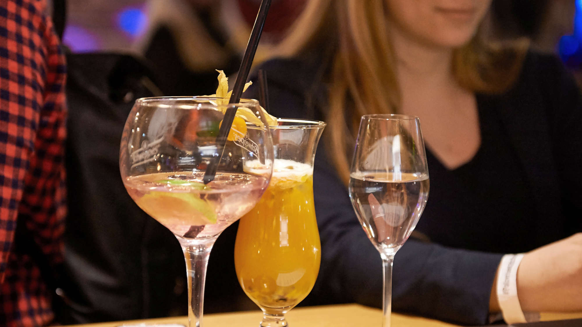 Drinks and more different drinks