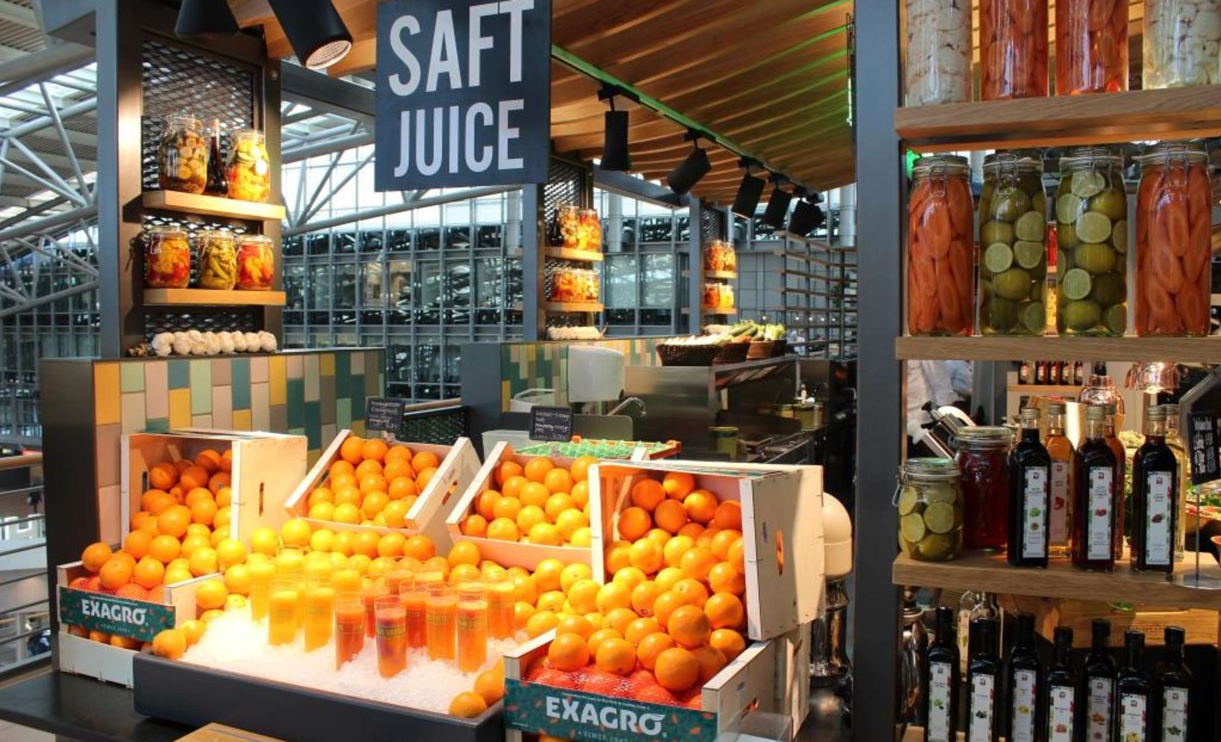 Marché Restaurant Hamburg Airport, Saft 