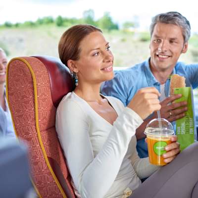 bus tour, food bus tour, food to go, take away