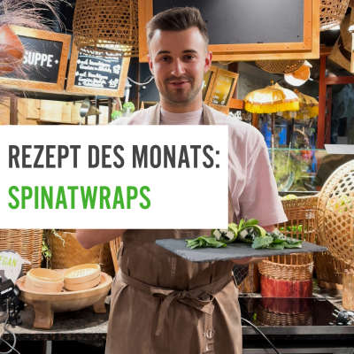 Rezept des Monats Spinatwraps
