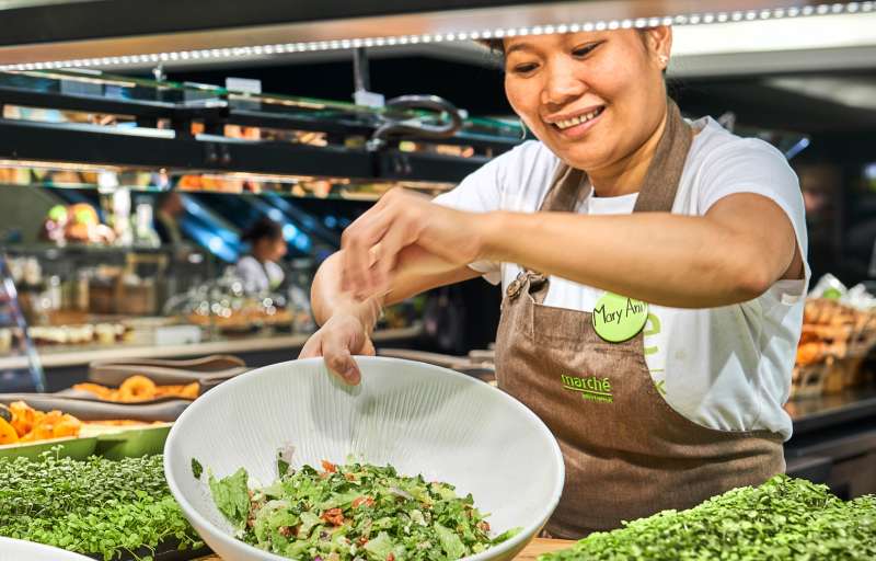 salad buffet, fresh salad