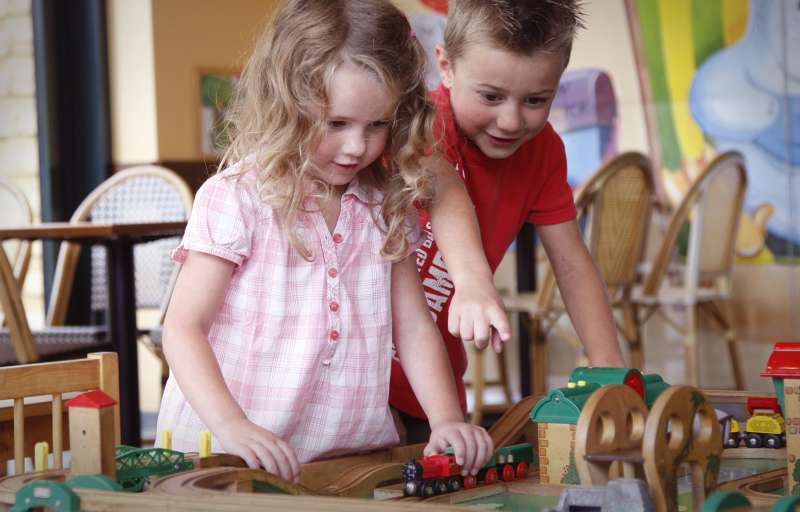 Toys from BRIO for our youngest guests you can find in every restaurant. 
