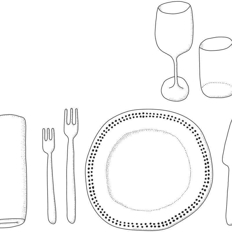 Illustration Geschirr Illustration Geschirr